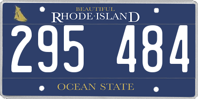 RI license plate 295484