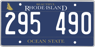 RI license plate 295490