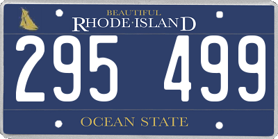 RI license plate 295499