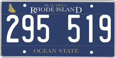 RI license plate 295519