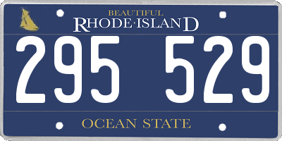 RI license plate 295529
