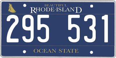 RI license plate 295531