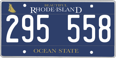 RI license plate 295558
