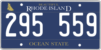 RI license plate 295559
