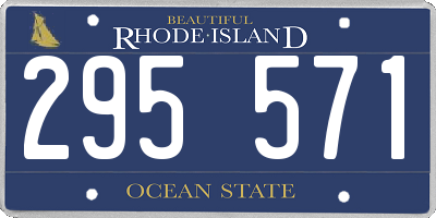 RI license plate 295571