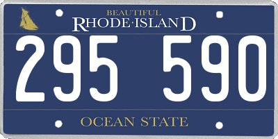 RI license plate 295590