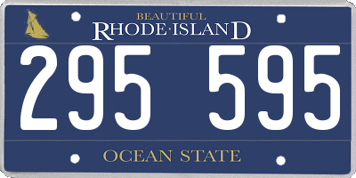 RI license plate 295595