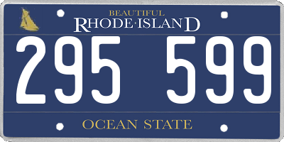 RI license plate 295599