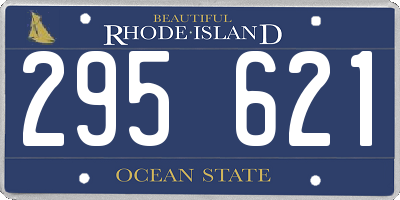 RI license plate 295621