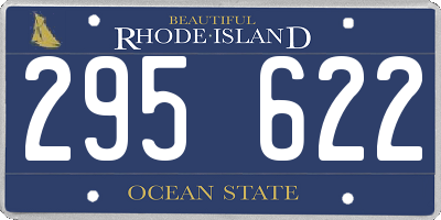 RI license plate 295622