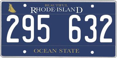 RI license plate 295632