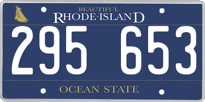 RI license plate 295653