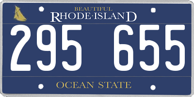 RI license plate 295655