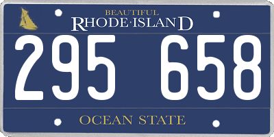 RI license plate 295658