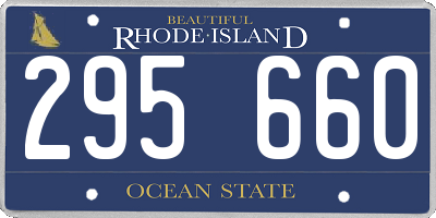 RI license plate 295660