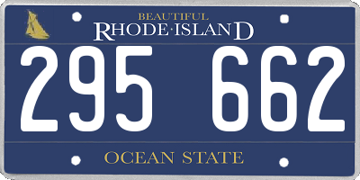 RI license plate 295662