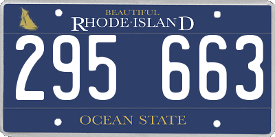RI license plate 295663