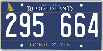 RI license plate 295664
