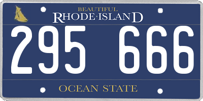 RI license plate 295666