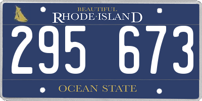 RI license plate 295673