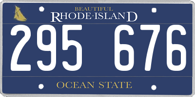 RI license plate 295676