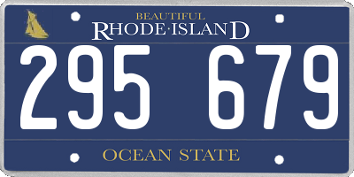 RI license plate 295679