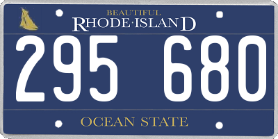 RI license plate 295680