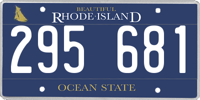 RI license plate 295681