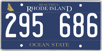 RI license plate 295686