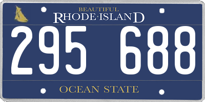 RI license plate 295688