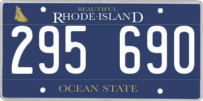 RI license plate 295690