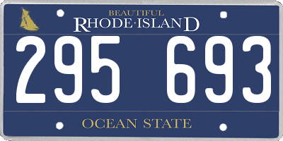 RI license plate 295693