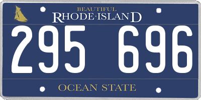 RI license plate 295696