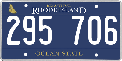RI license plate 295706