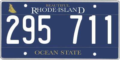 RI license plate 295711
