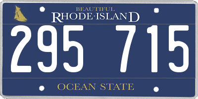 RI license plate 295715