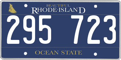RI license plate 295723