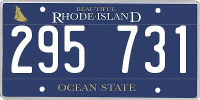 RI license plate 295731