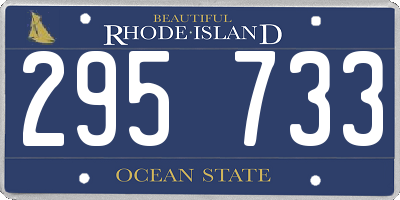 RI license plate 295733