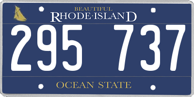 RI license plate 295737