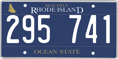 RI license plate 295741
