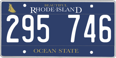 RI license plate 295746