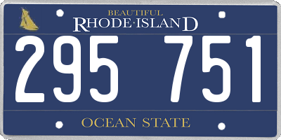 RI license plate 295751