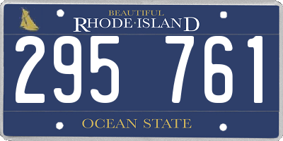 RI license plate 295761