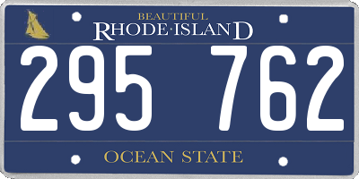 RI license plate 295762