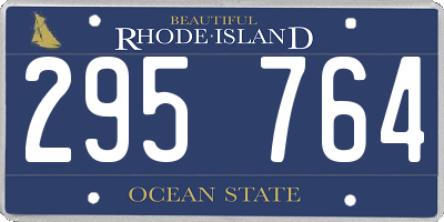RI license plate 295764