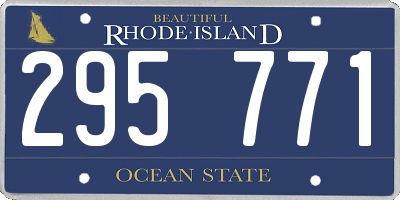 RI license plate 295771