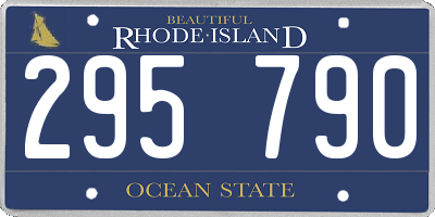RI license plate 295790