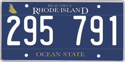 RI license plate 295791