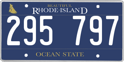 RI license plate 295797